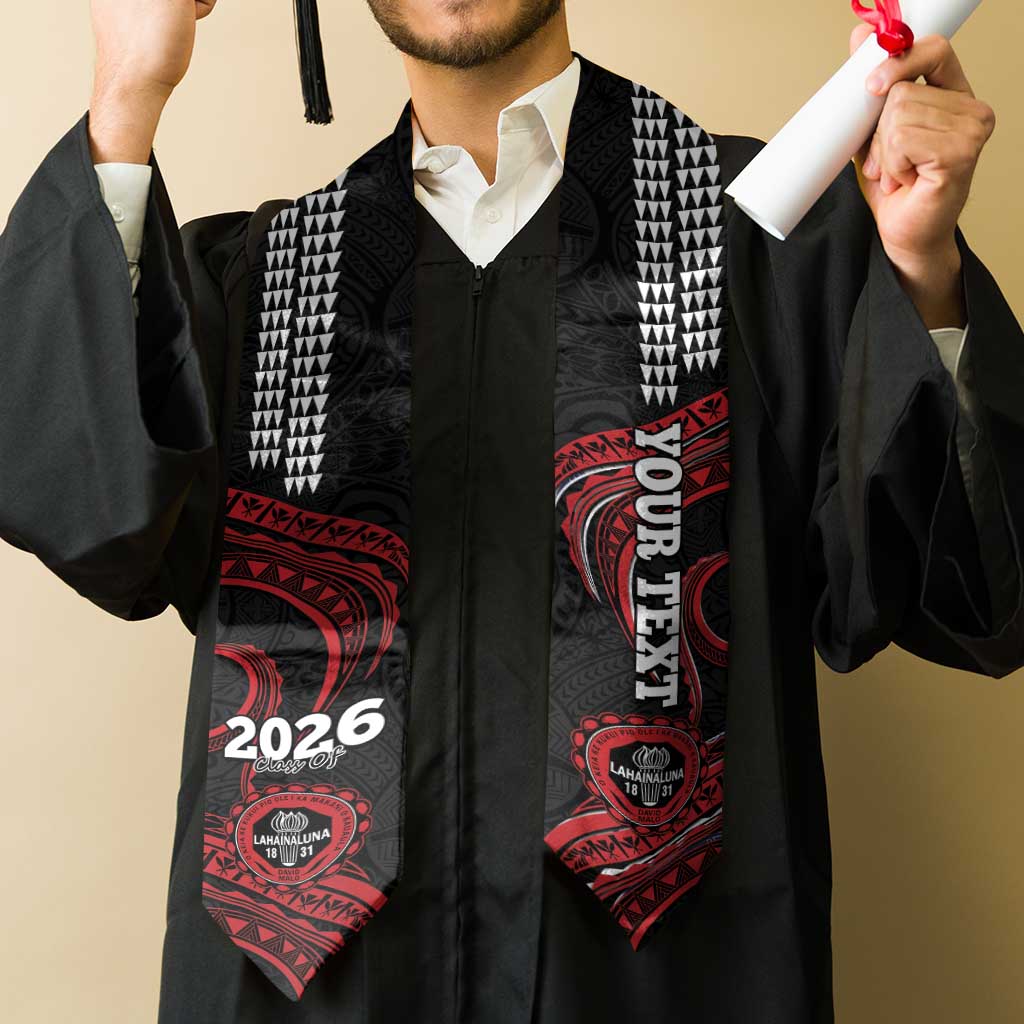 Custom Hawaii Lahainaluna High School Graduation Stole Class Of Year Polynesian Kakau Pattern LT14 - Polynesian Pride