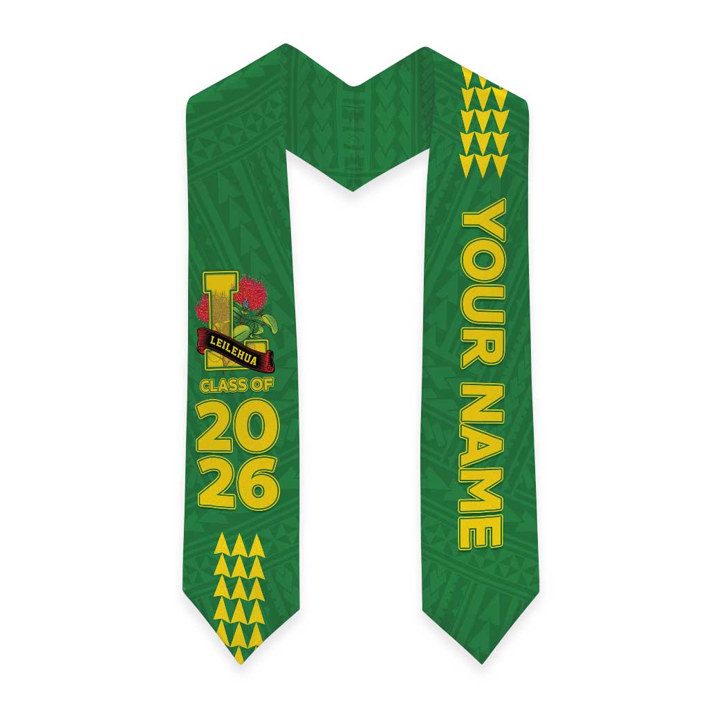 Custom Hawaii Leilehua High School Graduation Stole Kakau Pattern LT05 - Polynesian Pride