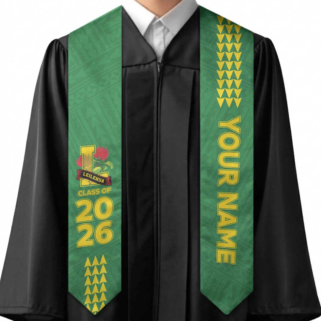 Custom Hawaii Leilehua High School Graduation Stole Kakau Pattern LT05 - Polynesian Pride