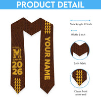 Custom Hawaii Mililani High School Graduation Stole Kakau Pattern
