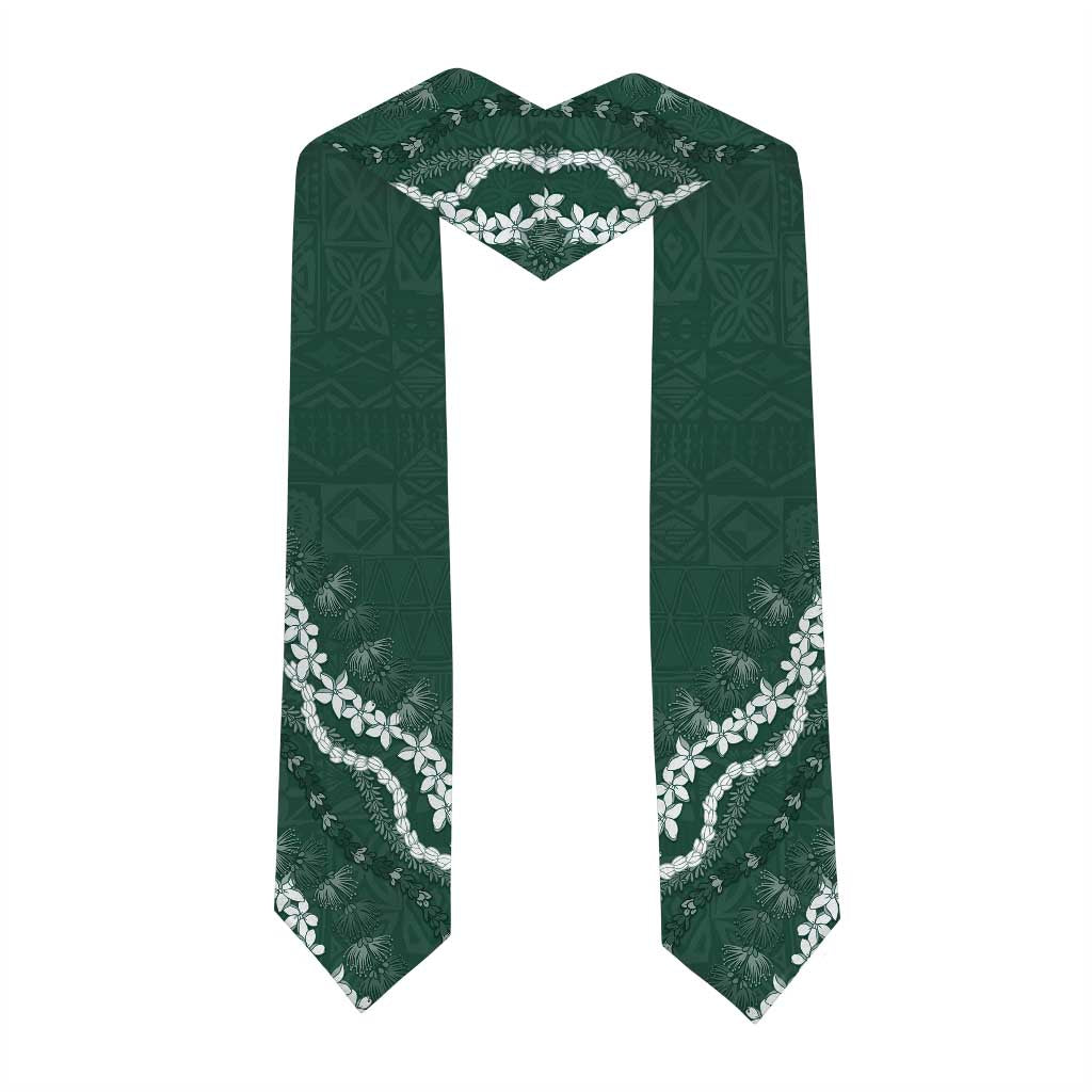 Custom Hawaii Molokai High School Graduation Stole Tapa Pattern With Leis LT05 - Polynesian Pride