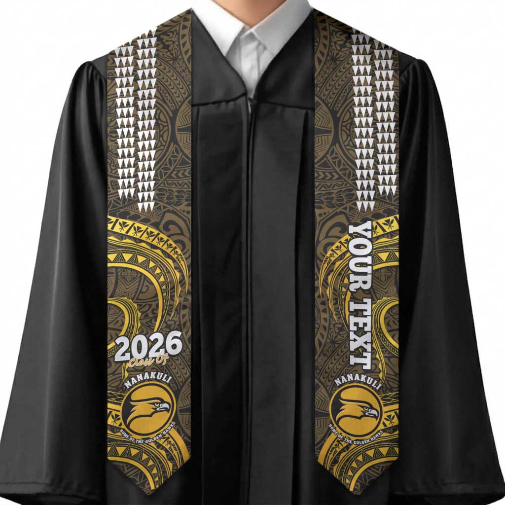 Custom Hawaii Nanakuli High and Intermediate School Graduation Stole Class Of Year Polynesian Kakau Pattern LT14 - Polynesian Pride