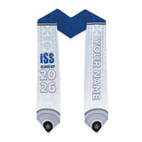 Custom International School Suva Graduation Stole With Fijian Tapa Pattern LT05 - Polynesian Pride