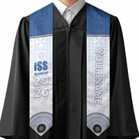 Custom International School Suva Graduation Stole With Fijian Tapa Pattern LT05 - Polynesian Pride