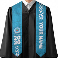 Custom Lavengamalie College Graduation Stole Tongan Ngatu Pattern LT05 - Polynesian Pride