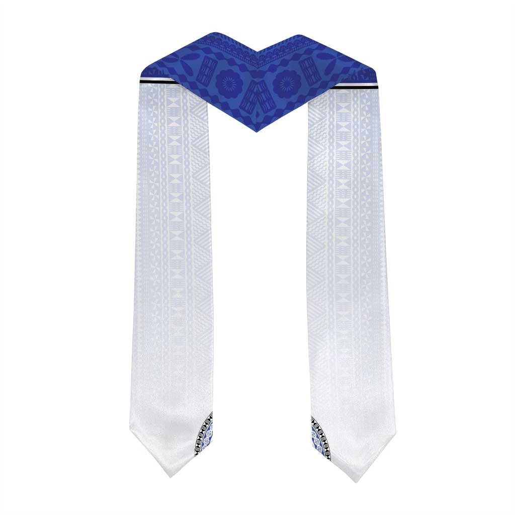 Custom Lelean Memorial School Graduation Stole With Fijian Tapa Pattern LT05 - Polynesian Pride