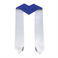 Custom Lelean Memorial School Graduation Stole With Fijian Tapa Pattern LT05 - Polynesian Pride