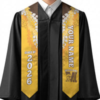 Custom Mililani Hawaii High School Graduation Stole Class Of Year Puakenikeni Lei Hawaiian Pattern LT14 - Polynesian Pride