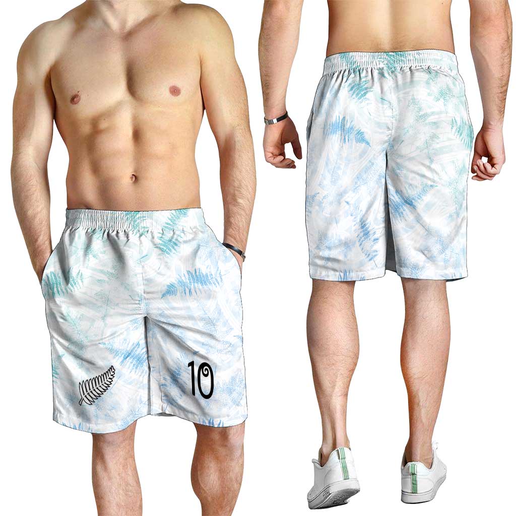 Custom New Zealand Football Shorts for Men The Whites-Aotearoa Inspired - Polynesian Pride