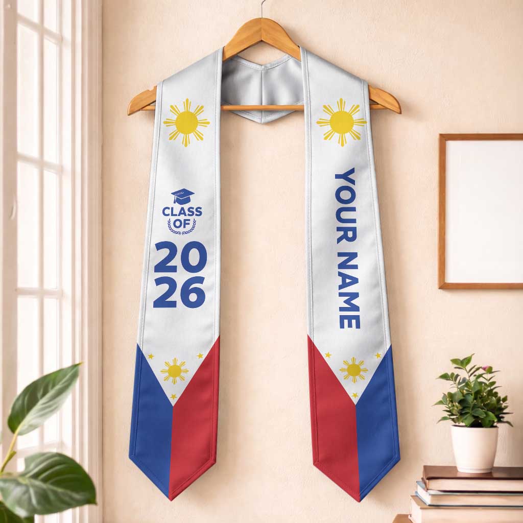Custom Philippines Graduation Stole Flag Style