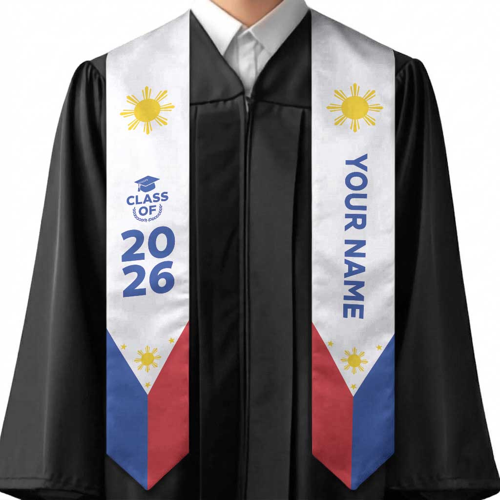 Custom Philippines Graduation Stole Flag Style