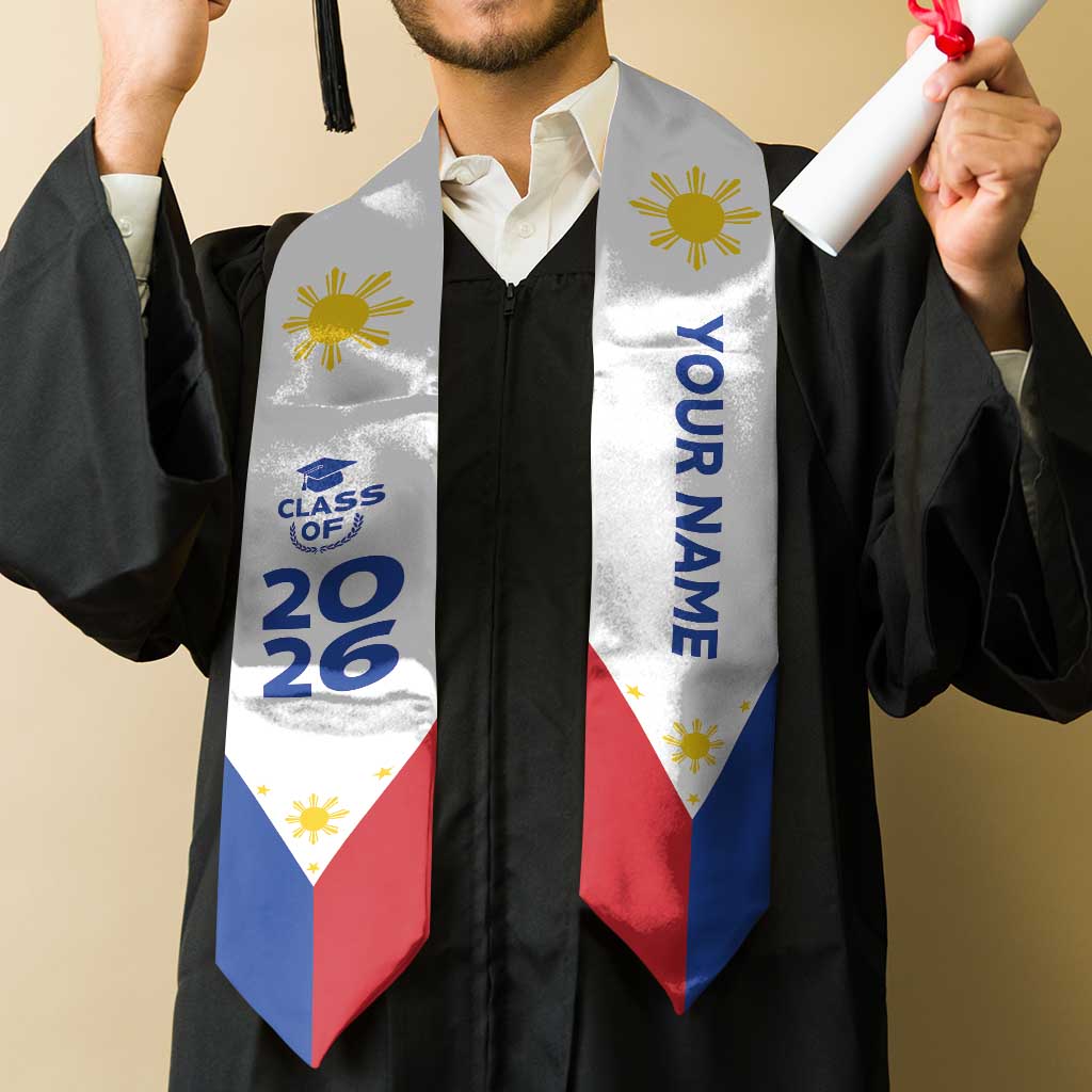 Custom Philippines Graduation Stole Flag Style