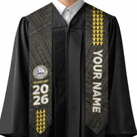 Custom President William McKinley High School Graduation Stole Kakau Pattern LT05 - Polynesian Pride