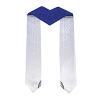 Custom Queen Victoria School Graduation Stole With Fijian Tapa Pattern