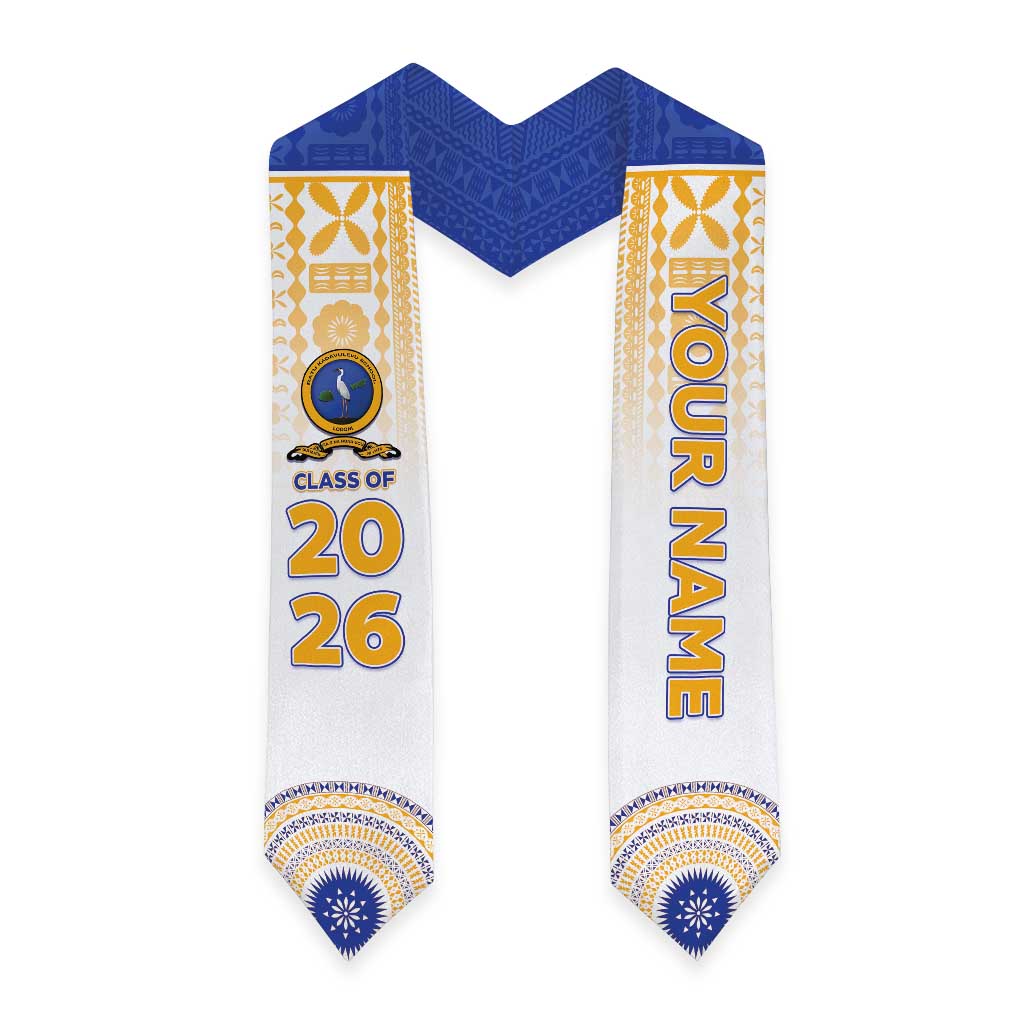 Custom Ratu Kadavulevu School Graduation Stole With Fijian Tapa Pattern LT05 - Polynesian Pride