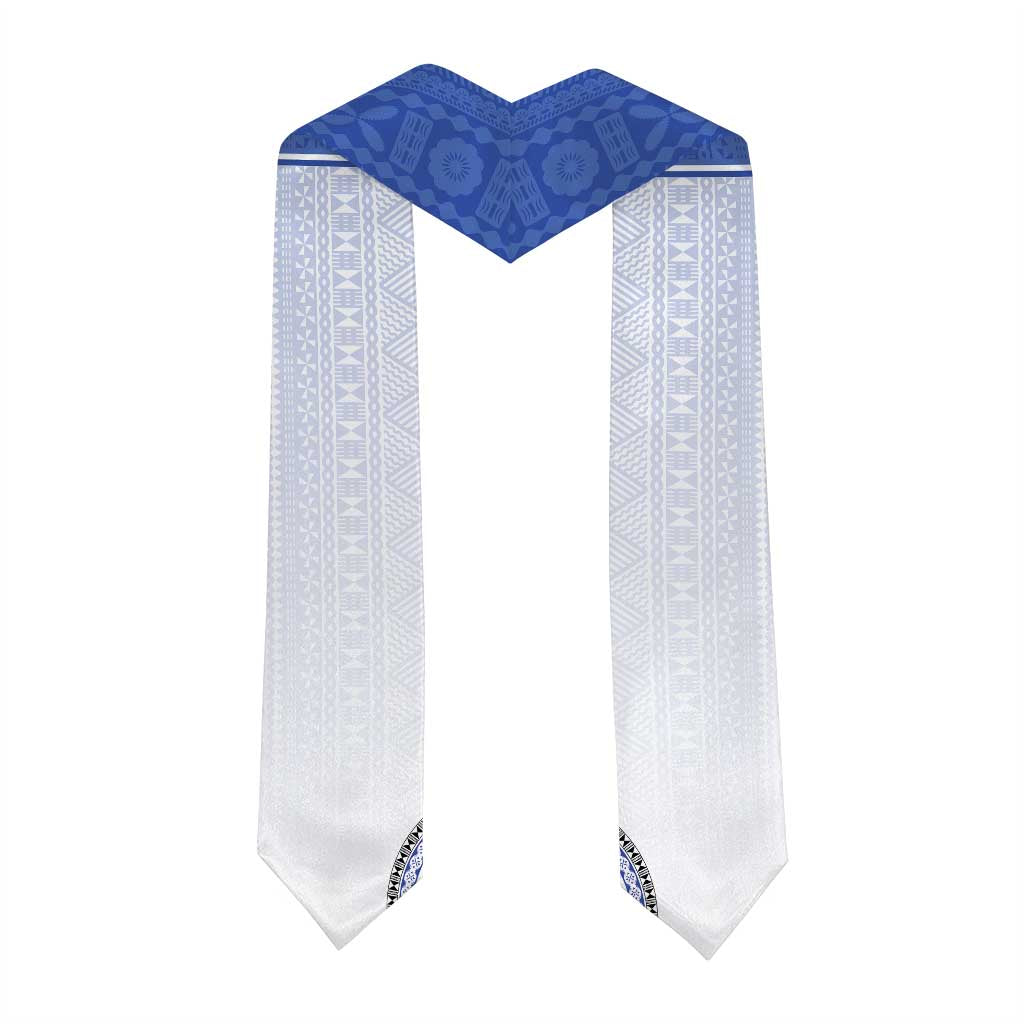 Custom St Joseph's Secodary School Graduation Stole With Fijian Tapa Pattern LT05 - Polynesian Pride