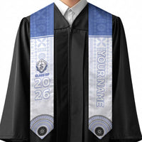 Custom St Joseph's Secodary School Graduation Stole With Fijian Tapa Pattern LT05 - Polynesian Pride