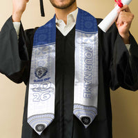 Custom St Joseph's Secodary School Graduation Stole With Fijian Tapa Pattern LT05 - Polynesian Pride
