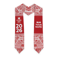 Custom Tonga Graduation Stole Tongan Ngatu Pattern LT05 - Polynesian Pride