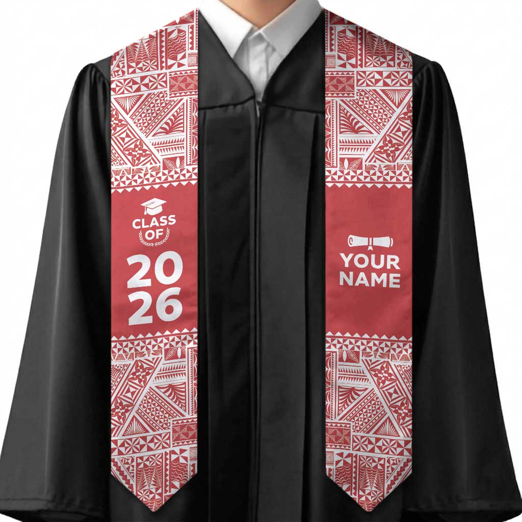 Custom Tonga Graduation Stole Tongan Ngatu Pattern LT05 - Polynesian Pride