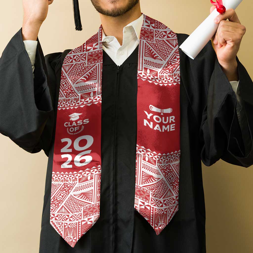 Custom Tonga Graduation Stole Tongan Ngatu Pattern LT05 - Polynesian Pride