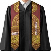 Custom Tonga High School Graduation Stole Class Of Year Tongan Ngatu Pattern LT14 - Polynesian Pride