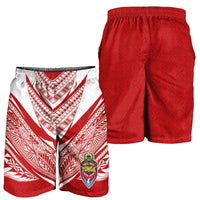 Custom Tonga Rugby Shorts for Men Ngatu Motifs and Pacific Patterns LT03 - Polynesian Pride