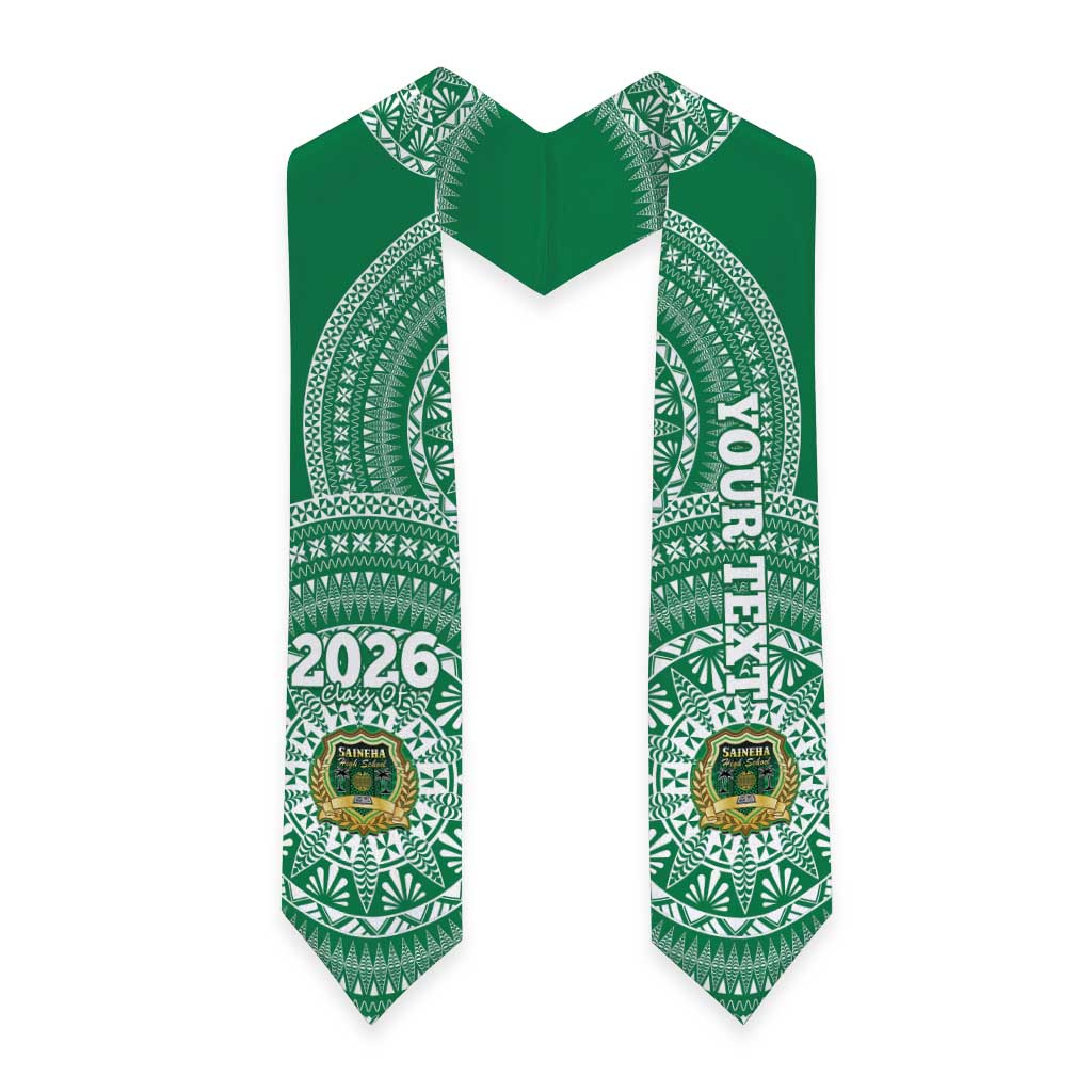Custom Tonga Saineha High School Graduation Stole Class Of Year Tongan Ngatu Pattern LT14 - Polynesian Pride