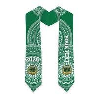 Custom Tonga Saineha High School Graduation Stole Class Of Year Tongan Ngatu Pattern LT14 - Polynesian Pride