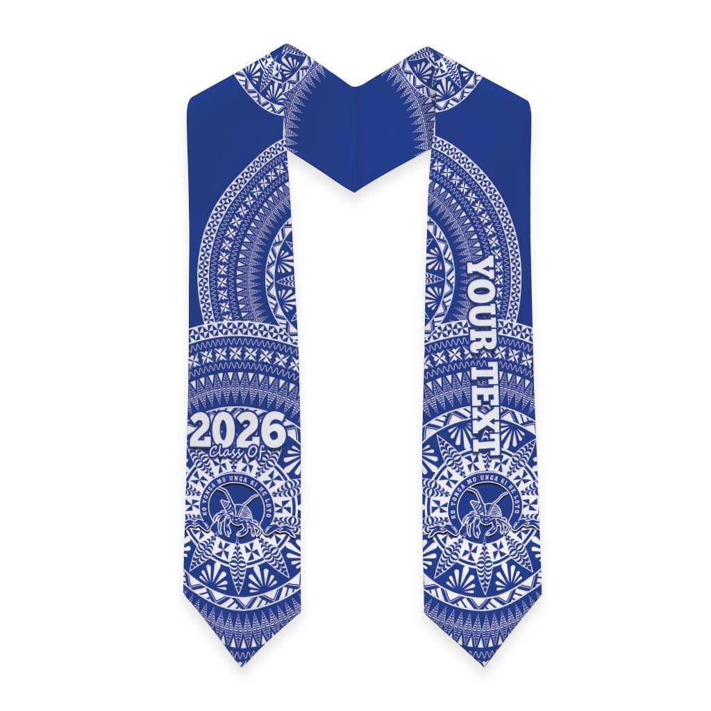 Custom Tupou Tonga College Graduation Stole Class Of Year Tongan Ngatu Pattern LT14 - Polynesian Pride