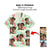 Custom Photo Aloha Tropical Hawaiian Shirt with Hibiscus Leaves Seamless Pattern CTM09
