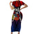 Filipinos Lapu-lapu Hero Family Matching Short Sleeve Bodycon Dress and Hawaiian Shirt Philippines Flag and Sun DT02 Mom's Dress Art - Polynesian Pride