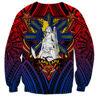 Filipinos Lapu-lapu Hero Sweatshirt Philippines Flag and Sun DT02 - Polynesian Pride