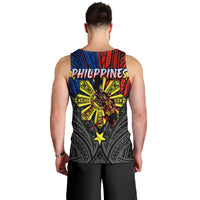 Philippines Half Sleeve Tattoo Men Tank Top Pinoy Filipinos Sun DT02 - Polynesian Pride