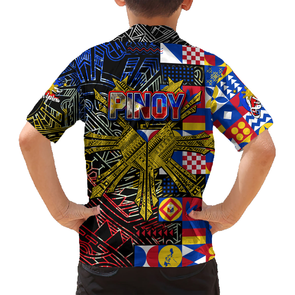 Pinoy Philippines Kid Hawaiian Shirt Filipino Tattoo Art Style DT02 - Polynesian Pride