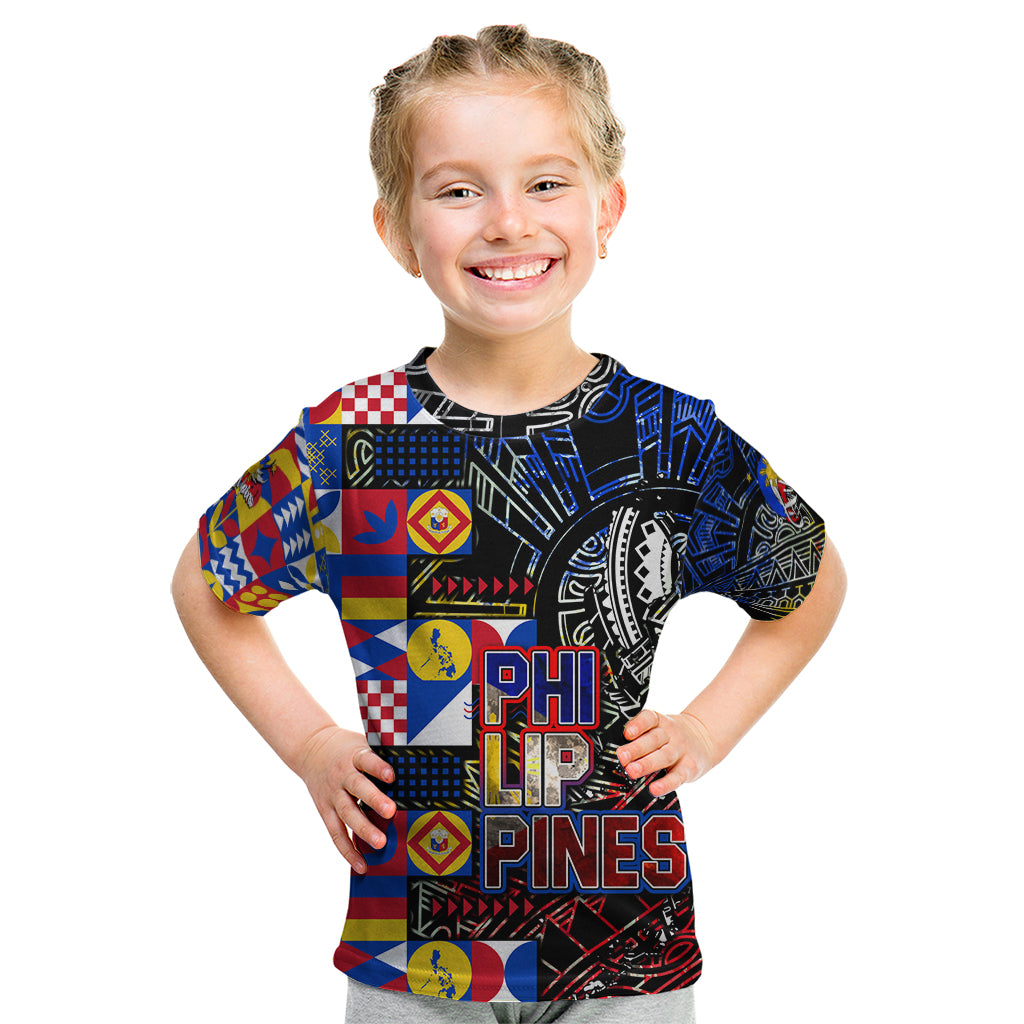 Pinoy Philippines Kid T Shirt Filipino Tattoo Art Style DT02 Art - Polynesian Pride