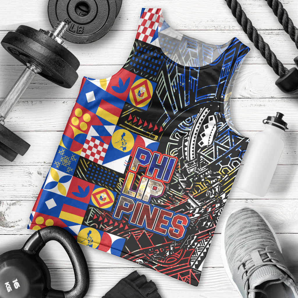 Pinoy Philippines Men Tank Top Filipino Tattoo Art Style DT02 - Polynesian Pride