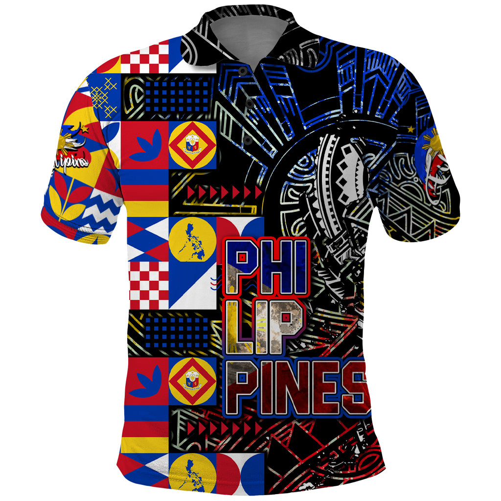 Pinoy Philippines Polo Shirt Filipino Tattoo Art Style DT02 Art - Polynesian Pride