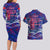 Father's Day Samoa Couples Matching Long Sleeve Bodycon Dress and Hawaiian Shirt Special Dad Polynesia Paradise