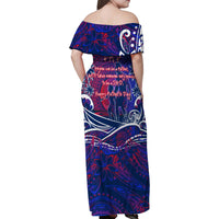 Father's Day Samoa Family Matching Off Shoulder Maxi Dress and Hawaiian Shirt Special Dad Polynesia Paradise