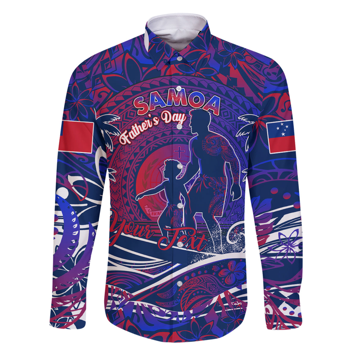 Father's Day Samoa Family Matching Puletasi and Hawaiian Shirt Special Dad Polynesia Paradise