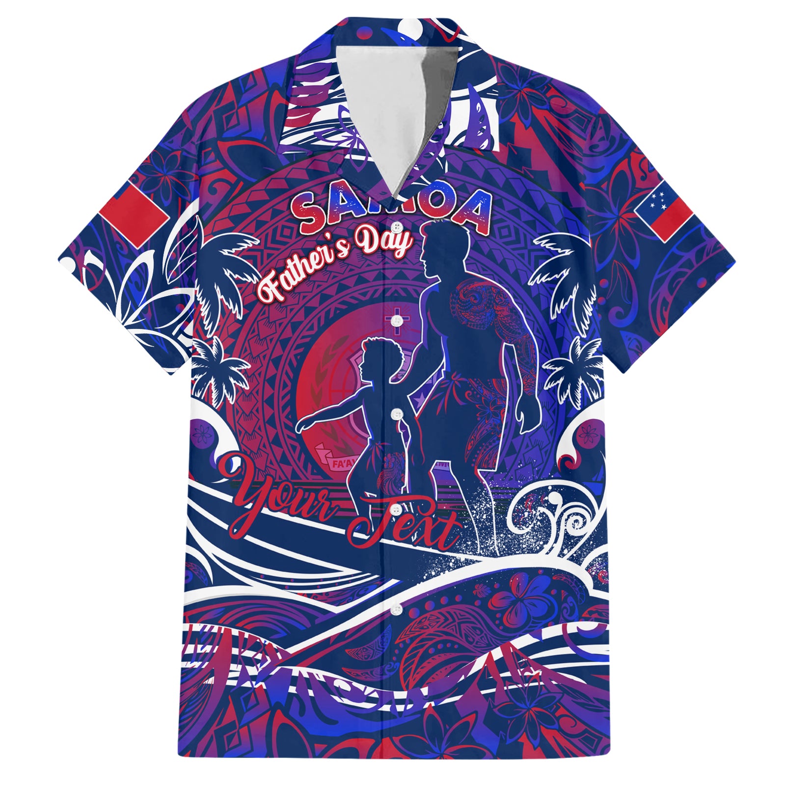 Father's Day Samoa Hawaiian Shirt Special Dad Polynesia Paradise