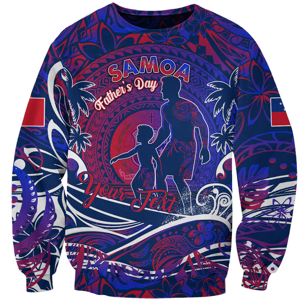 Father's Day Samoa Sweatshirt Special Dad Polynesia Paradise