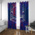 Father's Day Samoa Window Curtain Special Dad Polynesia Paradise