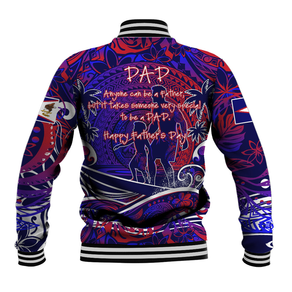 Father's Day American Samoa Baseball Jacket Special Dad Polynesia Paradise DT02 - Polynesian Pride