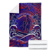 Father's Day American Samoa Blanket Special Dad Polynesia Paradise DT02 - Polynesian Pride
