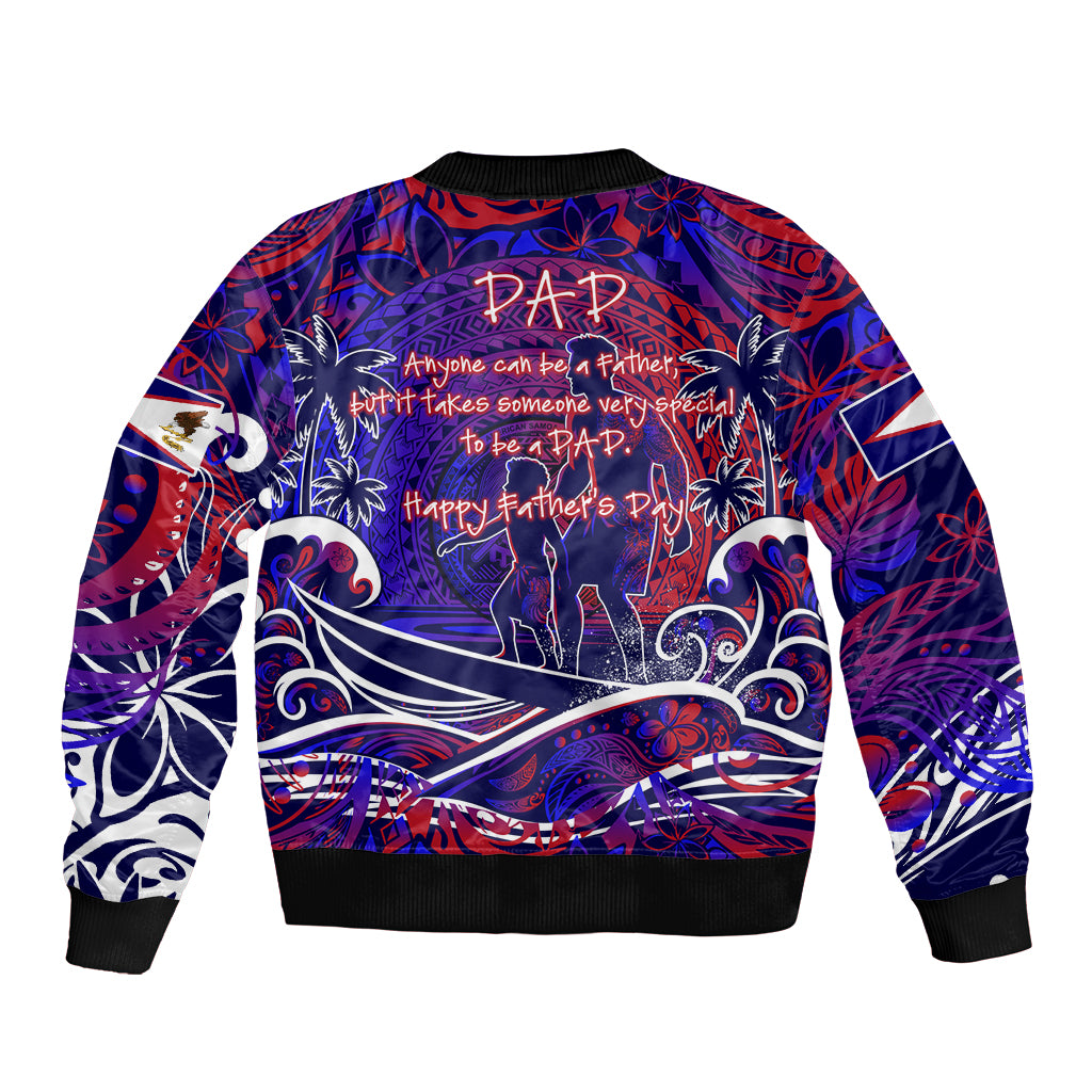 Father's Day American Samoa Bomber Jacket Special Dad Polynesia Paradise DT02 - Polynesian Pride