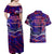 Father's Day American Samoa Couples Matching Off Shoulder Maxi Dress and Hawaiian Shirt Special Dad Polynesia Paradise