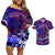 Father's Day American Samoa Couples Matching Off Shoulder Short Dress and Hawaiian Shirt Special Dad Polynesia Paradise