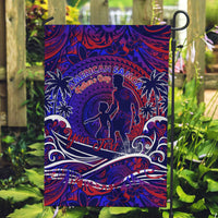 Father's Day American Samoa Garden Flag Special Dad Polynesia Paradise DT02 Garden Flag Blue - Polynesian Pride